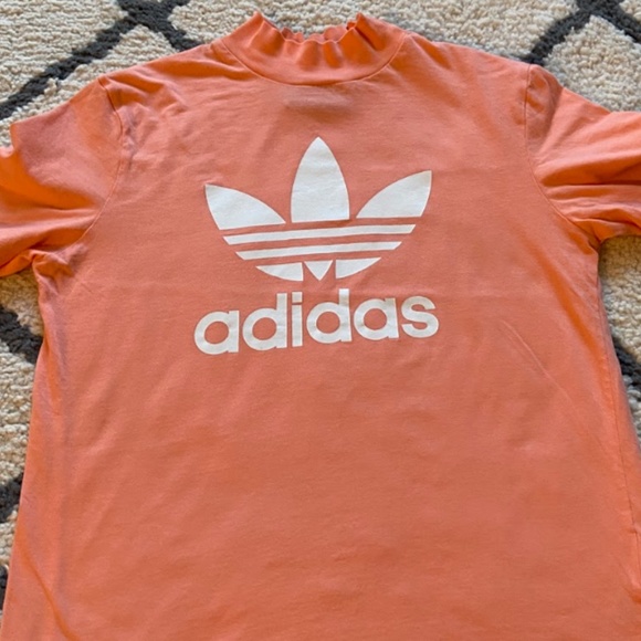 peach adidas outfit
